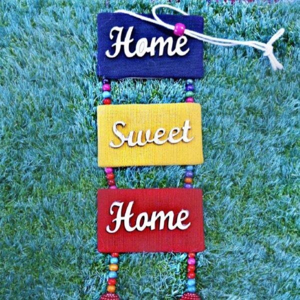 Handicraft Wall hanging "home sweet home" - Image 3