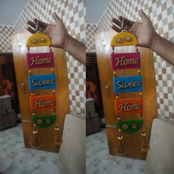 Handicraft Wall hanging "home sweet home" 5 part