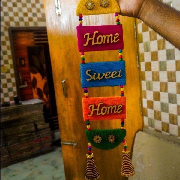 Handicraft Wall hanging "home sweet home" 5 part - Image 2